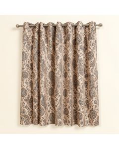 Paisley Semi-Sheer Grommet Curtain Panels (synthetic illustration; no displayed measurements)