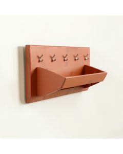 Rowan Bend Wall-Mounted Entryway Organizer Shelf - Terracotta (synthetic illustration; no displayed measurements)