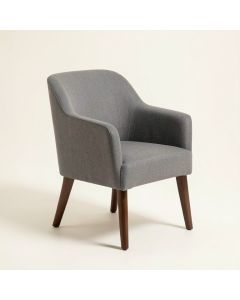 Upholstered Parsons Chair In , Gray (synthetic illustration; no displayed measurements)
