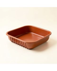Lake Bend Empty Under-Desk Cable Tray - Terracotta (synthetic illustration; no displayed measurements)