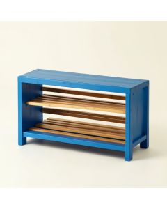 Hill Crossing Shoe Storage Bench - Blue (synthetic illustration; no displayed measurements)