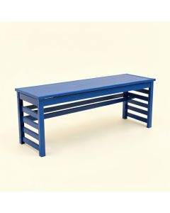 Ash Canyon Narrow Outdoor Storage Bench - Blue (synthetic illustration; no displayed measurements)