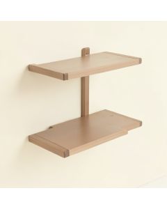 2 Piece Tiered Wall Shelf With Towel Bar (synthetic illustration; no displayed measurements)