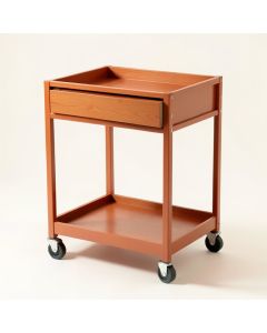 Dawn Bluff Empty Rolling Workshop Cart - Terracotta (synthetic illustration; no displayed measurements)
