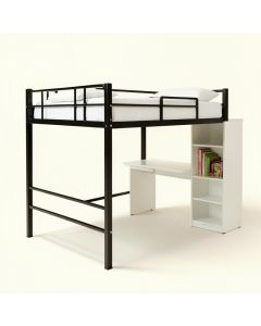 Maurice Full Loft Bed With Desk And Bookcase (synthetic illustration; no displayed measurements)