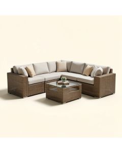 Outdoor Rattan Patio Furniture Set (synthetic illustration; no displayed measurements)