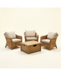 4-Piece With Storage Box Outdoor Conversation Set (synthetic illustration; no displayed measurements)