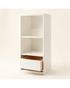 Hill Bend Narrow Cubby Tower - White (synthetic illustration; no displayed measurements)
