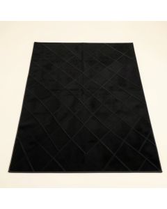 Laurel Arc Rectangular Area Rug - Black (synthetic illustration; no displayed measurements)