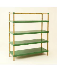 Linden Brook Empty Seed-Starting Shelving Unit Without Lights - Green (synthetic illustration; no displayed measurements)