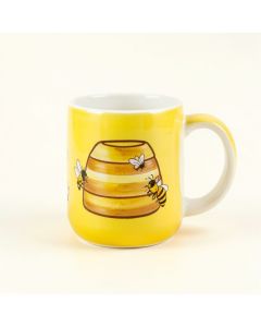 Leclaire Cute Bee Hive And Bees Nature Summer Design Coffee Mug (synthetic illustration; no displayed measurements)