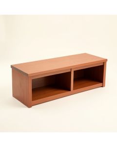 Lake Arc Shoe Storage Bench (synthetic illustration; no displayed measurements)