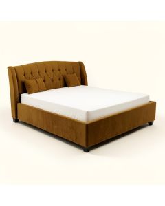 Soper Pu Velvet Queen Upholstered Platform Bed (synthetic illustration; no displayed measurements)