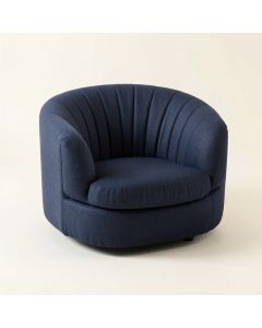 Meadow Brook Upholstered Armchair - Navy (synthetic illustration; no displayed measurements)