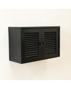 Sage Edge Wall-Mounted Entry Cabinet - Black (synthetic illustration; no displayed measurements)