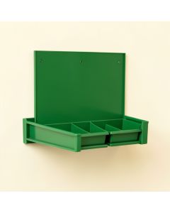Alder Dell Empty Wall-Mounted Tool Organizer Panel - Green (synthetic illustration; no displayed measurements)
