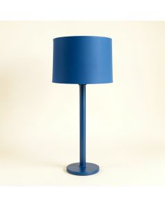 Bay Crest Floor Lamp With A Plain Fabric Shade - Blue (synthetic illustration; no displayed measurements)