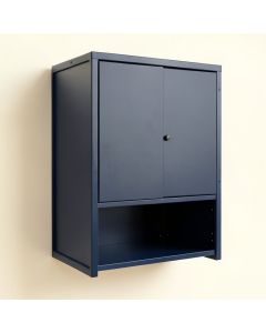 Hazel Canyon Wall-Mounted Laundry Cabinet - Navy (synthetic illustration; no displayed measurements)