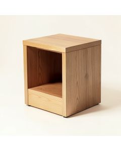 Mote Floor Shelf End Table With Storage (synthetic illustration; no displayed measurements)