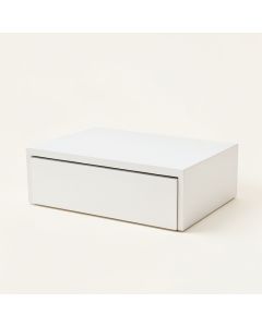 Cedar Crossing Desktop Monitor Riser - White (synthetic illustration; no displayed measurements)