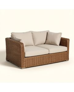 Menifee Patio Sofa With Cushions (synthetic illustration; no displayed measurements)