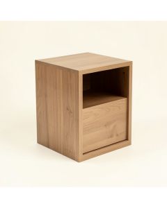 Newton End Table With Storage (synthetic illustration; no displayed measurements)
