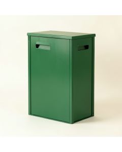 Stone Arc Closed Outdoor Storage Box - Green (synthetic illustration; no displayed measurements)