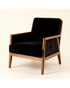 Holly Falls Upholstered Armchair - Black (synthetic illustration; no displayed measurements)
