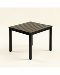 Aspen Crest Compact Balcony Table - Black (synthetic illustration; no displayed measurements)