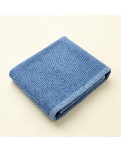 Maple Edge Bath Towel - Blue (synthetic illustration; no displayed measurements)