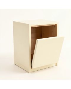 Brook Dale Freestanding Pull-Out Hamper Cabinet - Cream (synthetic illustration; no displayed measurements)