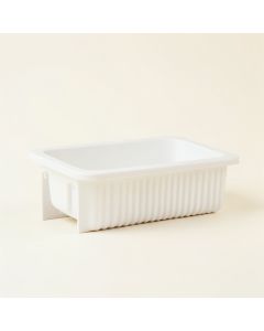 Sage Dale Empty Railing Planter With Integral Brackets - White (synthetic illustration; no displayed measurements)