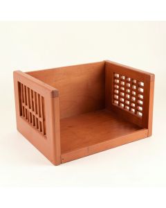 Sage Crossing Empty Furniture-Style Pet Crate - Terracotta (synthetic illustration; no displayed measurements)