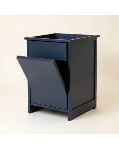 Meadow Crossing Freestanding Pull-Out Hamper Cabinet - Navy (synthetic illustration; no displayed measurements)