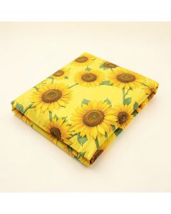 Sunflower Mini Fitted Crib Sheet (synthetic illustration; no displayed measurements)