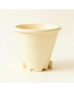 Sage Bend Empty Railing Planter With Integral Brackets - Ivory (synthetic illustration; no displayed measurements)