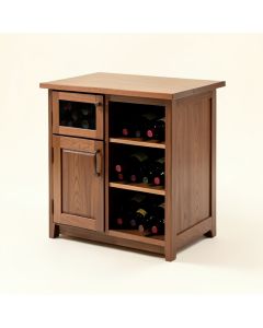 Mcconkey Bar With Wine Storage (synthetic illustration; no displayed measurements)