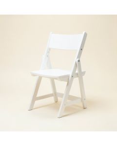 Reed Bend Folding Outdoor Chair - White (synthetic illustration; no displayed measurements)