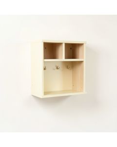 Laurel Edge Wall-Mounted Entryway Organizer Shelf - Cream (synthetic illustration; no displayed measurements)