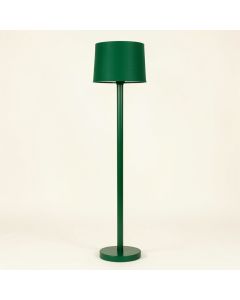 Aspen Crossing Floor Lamp With A Plain Fabric Shade - Green (synthetic illustration; no displayed measurements)