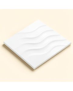 Ripple White Wavy 12 '' X 36 '' Ceramic Tile (synthetic illustration; no displayed measurements)