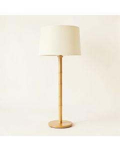 Brook Bluff Floor Lamp With A Plain Fabric Shade - Cream (synthetic illustration; no displayed measurements)