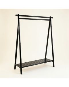 Vale Arc Empty Garment Rack - Black (synthetic illustration; no displayed measurements)