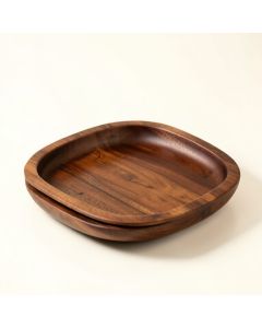 Tiefort Solid Wood Nesting 2 Piece Tray Set (synthetic illustration; no displayed measurements)