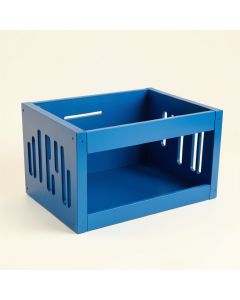Linden Crossing Empty Furniture-Style Pet Crate - Blue (synthetic illustration; no displayed measurements)