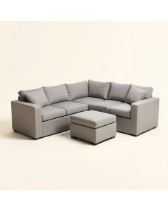 Merlyn 6 Piece Sectional Seating Group With Cushions (synthetic illustration; no displayed measurements)