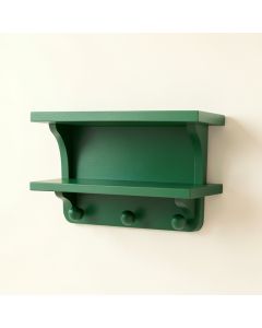 Pine Dell Wall-Mounted Entryway Organizer Shelf - Green (synthetic illustration; no displayed measurements)
