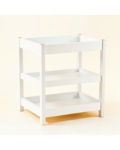 Spruce Bend Empty Countertop Canister Rack - White (synthetic illustration; no displayed measurements)