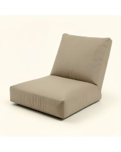 Indoor/Outdoor Spun Polyester Chaise Lounge Cushion (synthetic illustration; no displayed measurements)