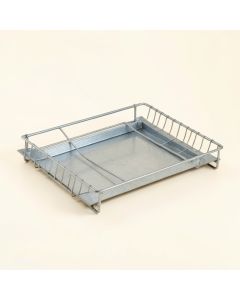 Rowan Dell Empty Under-Desk Cable Tray - Gray (synthetic illustration; no displayed measurements)